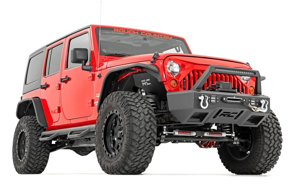 Rough Country Steering Stabilizer Jeep N3 Dual Steering Stabilizer 07-18 Wrangler JK Rough Country - Rough Country - 8734930