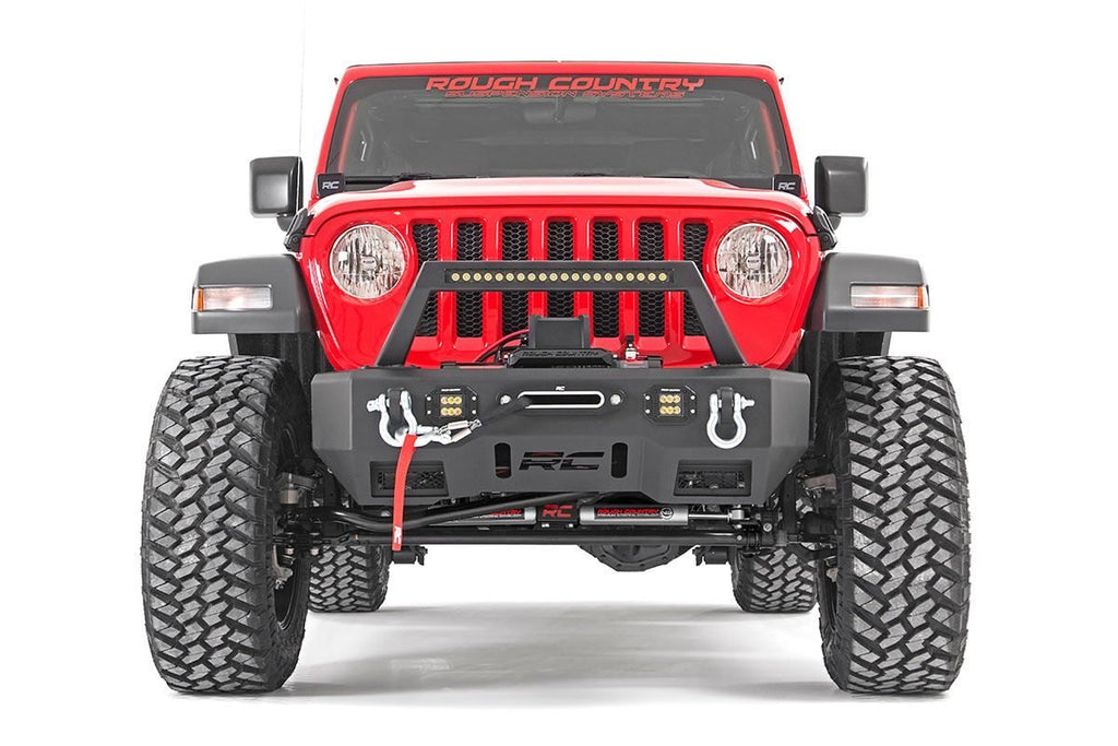 Rough Country Steering Stabilizer Jeep N3 Dual Steering Stabilizer 18-20 Wrangler JL Gladiator JT Rough Country - Rough Country - 87304