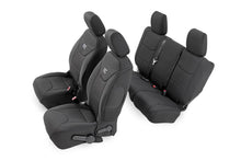 Load image into Gallery viewer, Rough Country Seat Cover Jeep Neoprene Seat Cover Set Black 08-10 Wrangler JK Unlimited Rough Country - Rough Country - 91002A