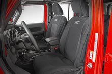 Load image into Gallery viewer, Rough Country Seat Cover Jeep Neoprene Seat Cover Set Black 18-20 Wrangler JL Unlimited Rough Country - Rough Country - 91010