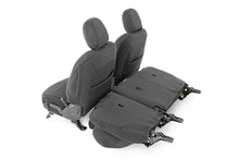 Load image into Gallery viewer, Rough Country Seat Cover Jeep Neoprene Seat Cover Set Black 18-20 Wrangler JL Unlimited Rough Country - Rough Country - 91010