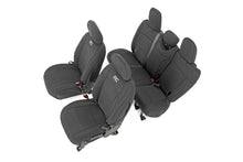 Load image into Gallery viewer, Rough Country Seat Cover Jeep Neoprene Seat Cover Set Black 18-20 Wrangler JL Unlimited Rough Country - Rough Country - 91010
