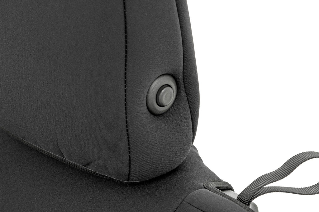 Rough Country Seat Cover Jeep Neoprene Seat Cover Set Black (2020 Gladiator JT) Rough Country - Rough Country - 91034