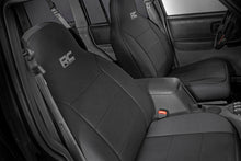 Load image into Gallery viewer, Rough Country Seat Cover Jeep Neoprene Seat Cover Set Black 97-01 XJ w/Detachable Headrest Rough Country - Rough Country - 91023
