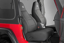 Load image into Gallery viewer, Rough Country Seat Cover Jeep Neoprene Seat Cover Set Black 97-02 Wrangler TJ Rough Country - Rough Country - 91000