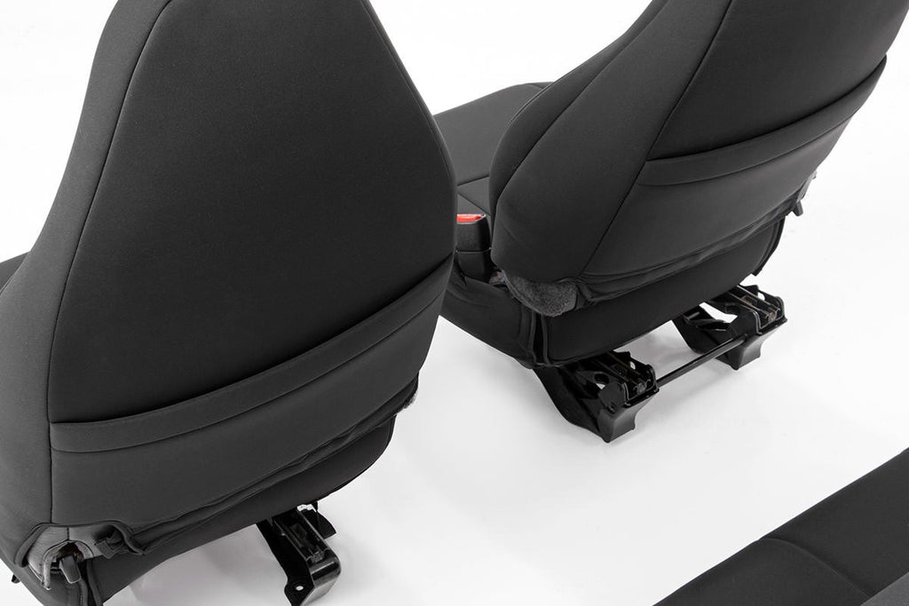 Rough Country Seat Cover Jeep Neoprene Seat Cover Set Black 97-02 Wrangler TJ Rough Country - Rough Country - 91000