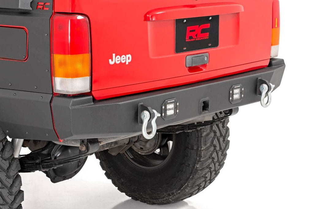 Rough Country Rear Bumpers Jeep Rear LED Bumper 84-01 Cherokee XJ Rough Country - Rough Country - 110504