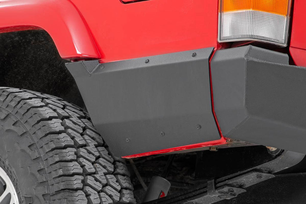 Rough Country Quarter Panel Armor Jeep Rear Lower Quarter Panel Armor for Factory Flare 97-01 Cherokee XJ Rough Country - Rough Country - 10571