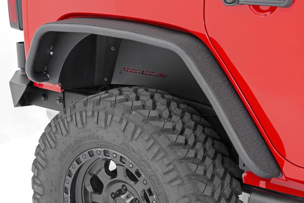 Rough Country Fender Flares Jeep Tubular Rear Fender Flares 07-18 Wrangler JK Rough Country - Rough Country - 10532