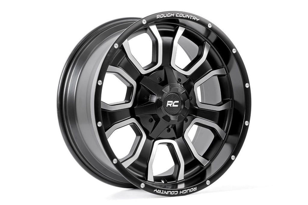 Rough Country Aluminum Wheels One-Piece Series 93 Wheel, 20x10 6x5.5 / 6x135 Rough Country - Rough Country - 93201012