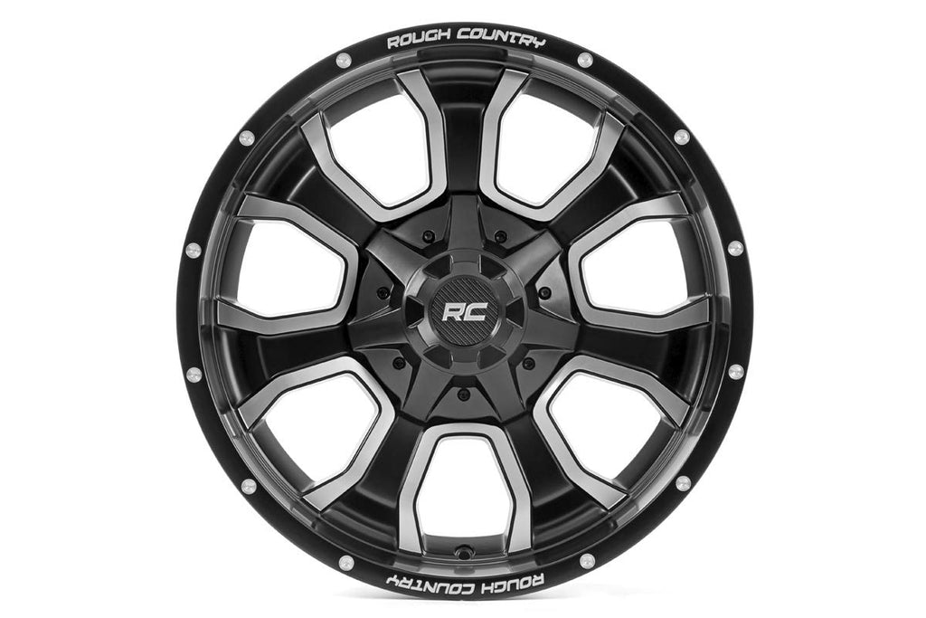 Rough Country Aluminum Wheels One-Piece Series 93 Wheel, 20x9 5x5 / 5x4.5 Rough Country - Rough Country - 93209013