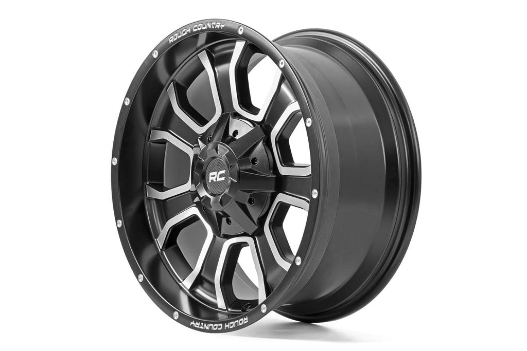 Rough Country Aluminum Wheels One-Piece Series 93 Wheel, 20x9 5x5 / 5x4.5 Rough Country - Rough Country - 93209013