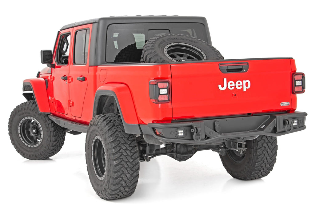 Rough Country Rear Bumpers Rear Bumper Tubular 20-22 Jeep Gladiator JT 4WD Rough Country - Rough Country - 10650