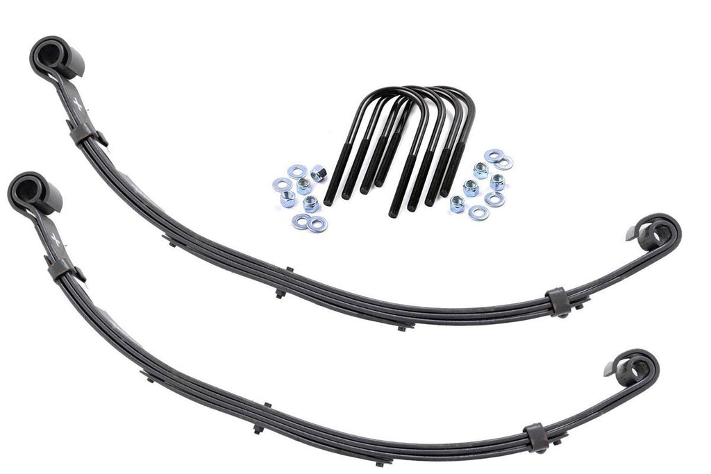 Rough Country Leaf Springs Rear Leaf Springs 4 Inch Lift Pair 82-86 Jeep CJ 7 4WD Rough Country - Rough Country - 8020Kit