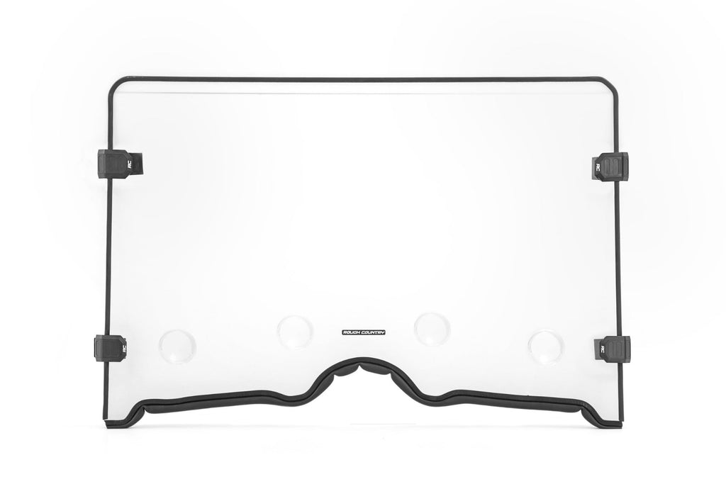 Rough Country Windshield Vented Full Windshield Scratch Resistant Yamaha Rhino 450 (06-08)/Rhino 660 (04-07) Rough Country - Rough Country - 98241240