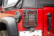 Load image into Gallery viewer, Rugged Ridge Light Covers and Guards Rugged Ridge 07-18 Jeep Wrangler JK Black Elite Tail Light Guards