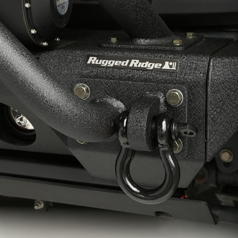 Rugged Ridge Shackle Kits Rugged Ridge Black 9500lb 3/4in D-Ring
