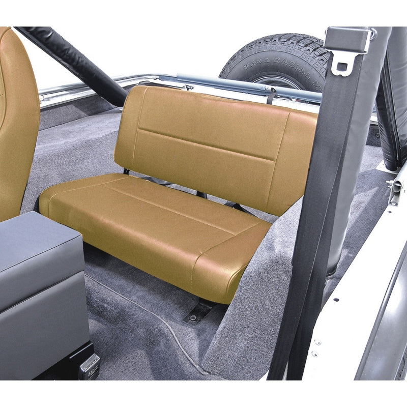 Rugged Ridge Seat Brackets & Frames Rugged Ridge Fixed Rear Seat Tan 55-95 Jeep CJ / Jeep Wrangler