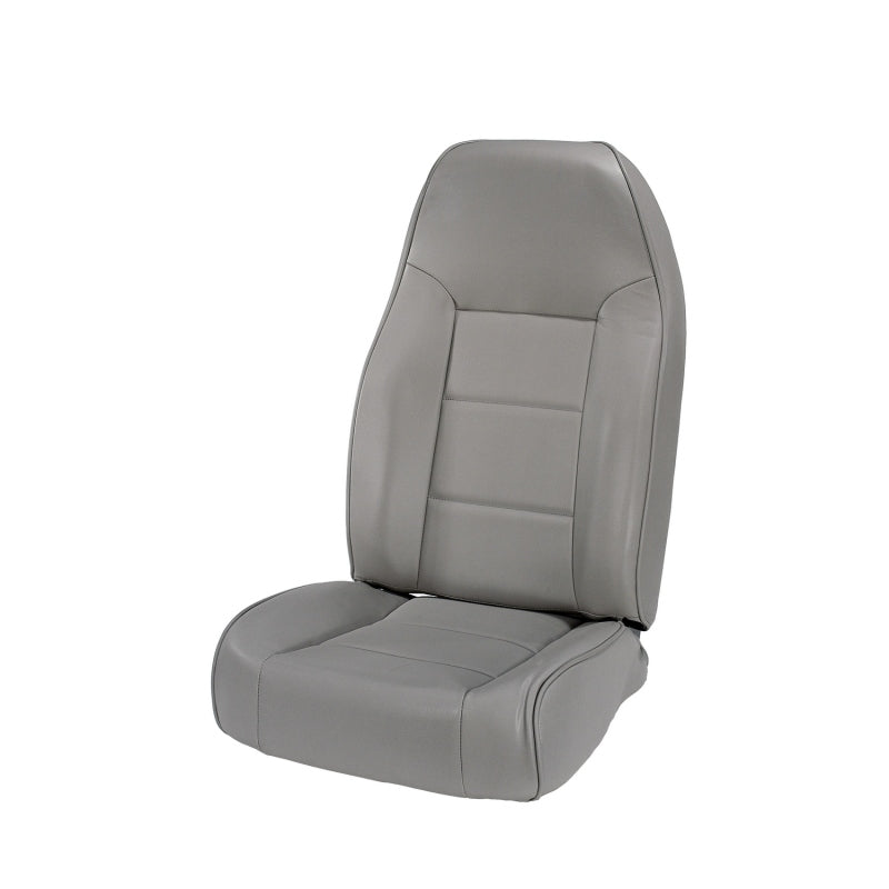 Rugged Ridge Seat Brackets & Frames Rugged Ridge High-Back Front Seat Non-Recline Gray 76-02 CJ&Wrang