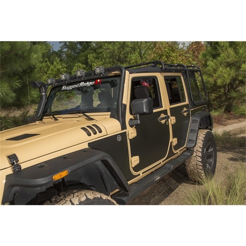 Rugged Ridge Body Armor & Rock Rails Rugged Ridge Magnetic Protection Panel kit 4-Dr07-18 Jeep Wrangler