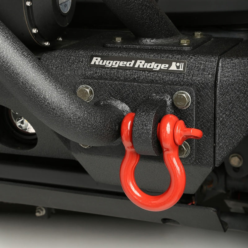 Rugged Ridge Shackle Kits Rugged Ridge Red 9500lb 3/4in D-Ring