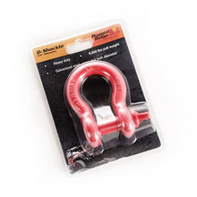 Load image into Gallery viewer, Rugged Ridge Shackle Kits Rugged Ridge Red 9500lb 3/4in D-Ring
