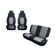 Load image into Gallery viewer, Rugged Ridge Seat Covers Rugged Ridge Seat Cover Kit Black/Gray 03-06 Jeep Wrangler TJ