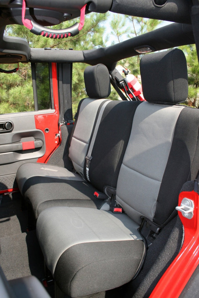 Rugged Ridge Seat Covers Rugged Ridge Seat Cover Kit Black/Gray 07-10 Jeep Wrangler JK 2dr