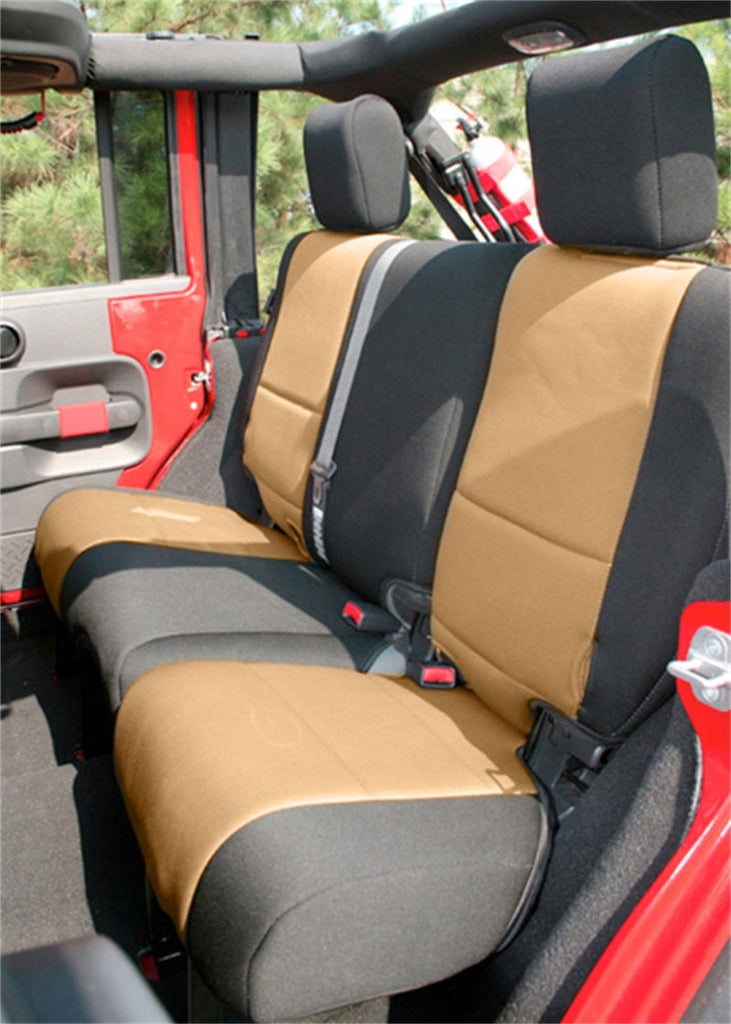 Rugged Ridge Seat Covers Rugged Ridge Seat Cover Kit Black/Tan 11-18 Jeep Wrangler JK 4dr
