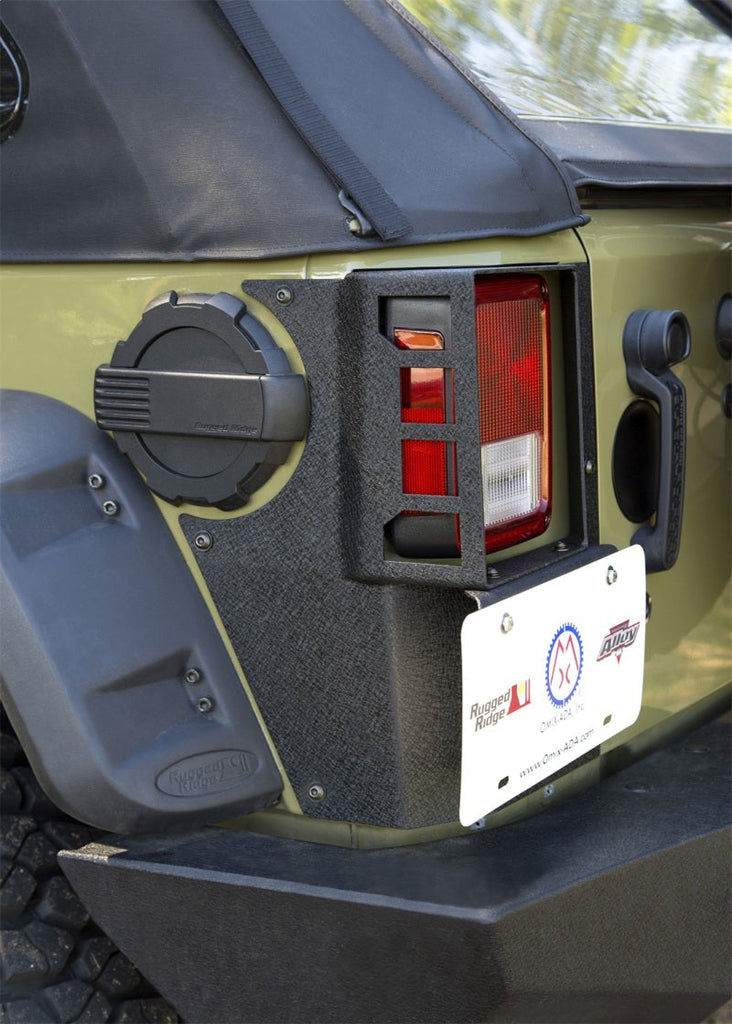 Rugged Ridge Body Armor & Rock Rails Rugged Ridge XHD Corner Guard Rear 07-18 Jeep Wrangler JKU 4 Door