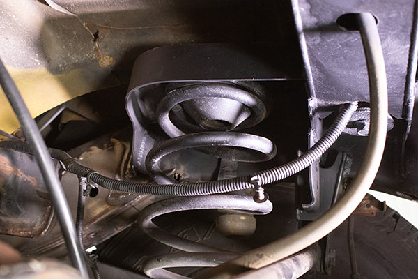 Rust Buster Frame Repair Coil Springs Wrangler Rear Coil Spring Bucket Left For 07-18 Wrangler JK Raw Steel Rust Buster - Rust Buster Frame Repair - RB5049L