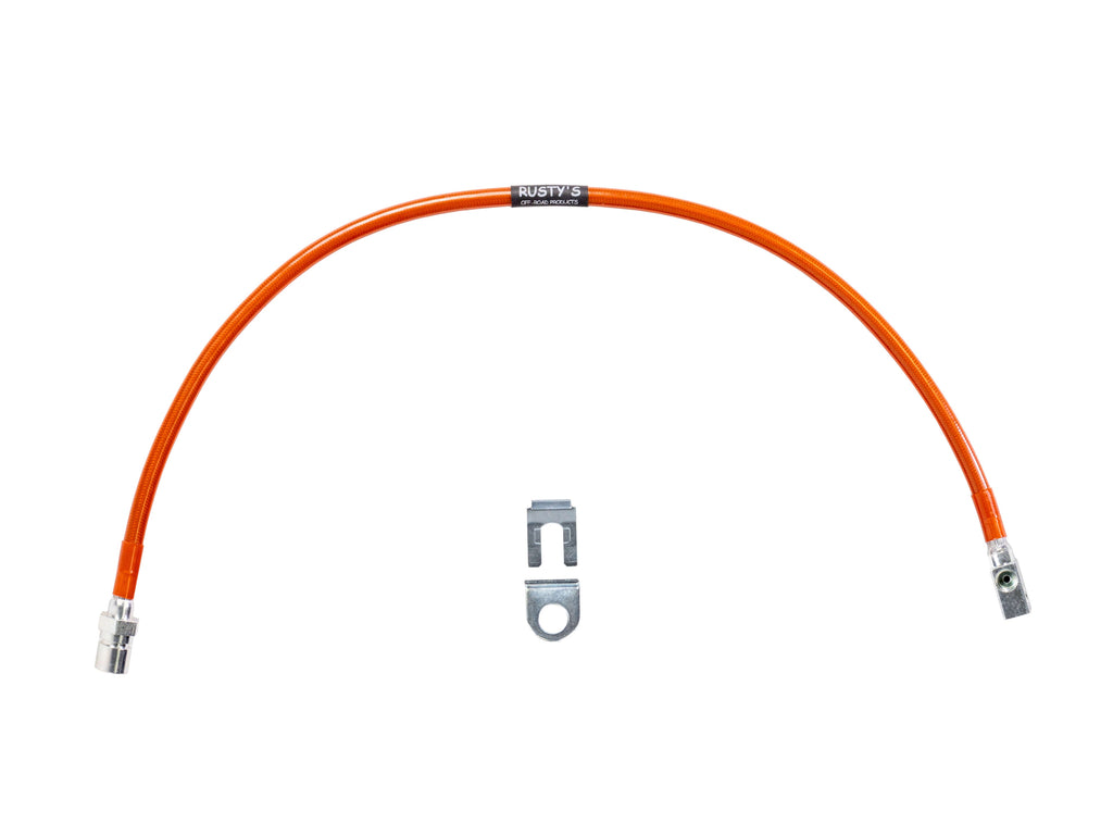 Rusty's Off Road Products Rusty's Brake Hoses - Stainless Steel - Rear - 1/4"