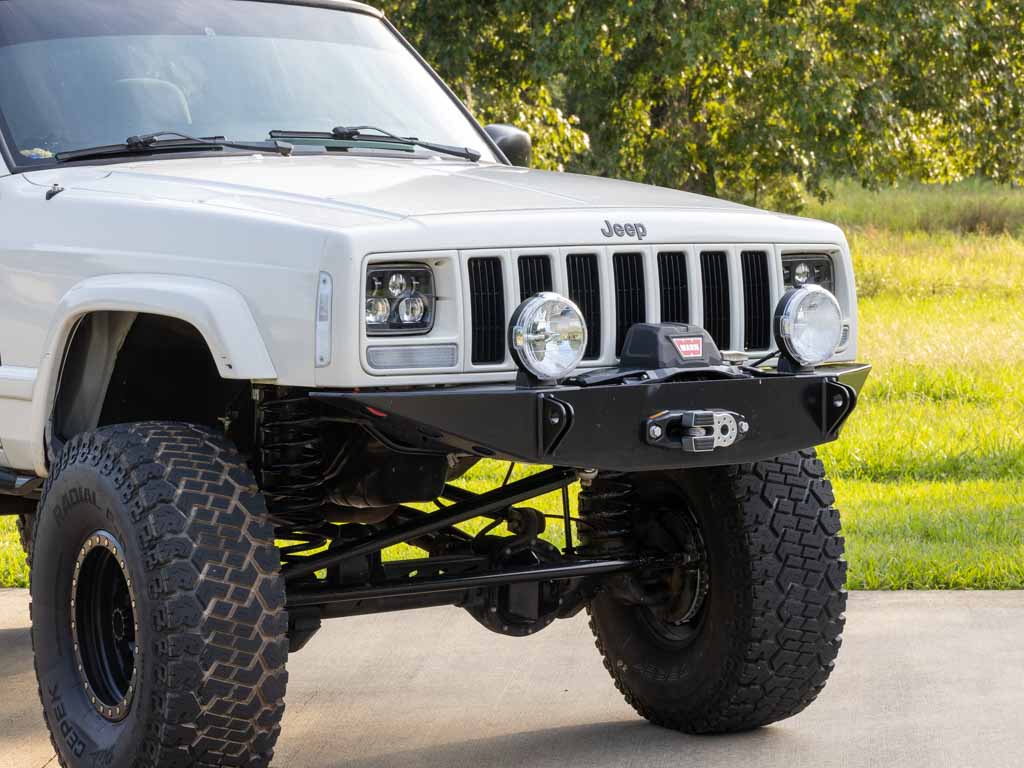 Rusty's Off Road Products Rusty's Bumper - Front Trail Bumper w/ Upright Winch Mount - XJ