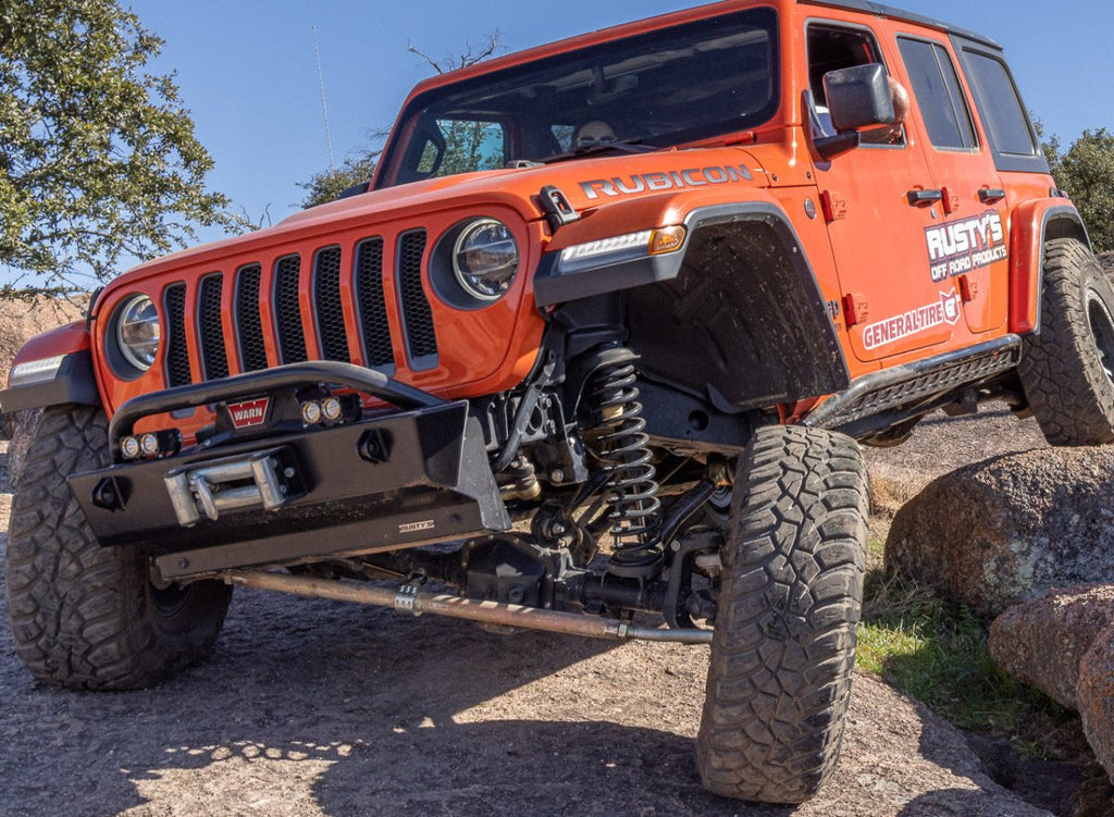 Rusty's Off Road Products Skid Plates Rusty's Factory Front Bumper Skid Plate- JL Wrangler / JT Gladiator