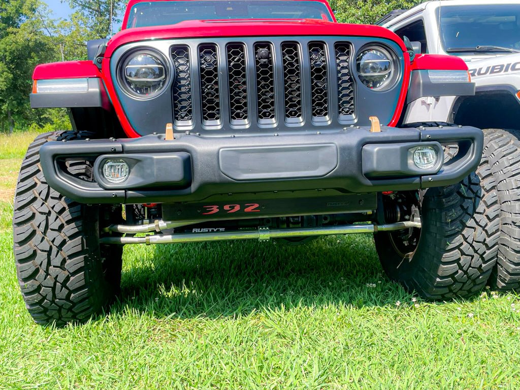 Rusty's Off Road Products Skid Plates Rusty's Front Bumper Skid Plate with Cutout Panel - JL Wrangler / JT Gladiator