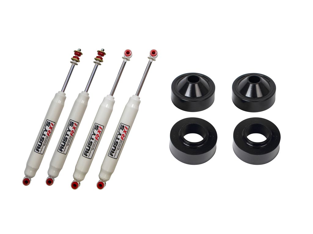 Rusty's Off Road Products RX100 Series (SKU: RX-27 / RX26) Rusty's JK Wrangler 2" Budget Kit (includes shocks)