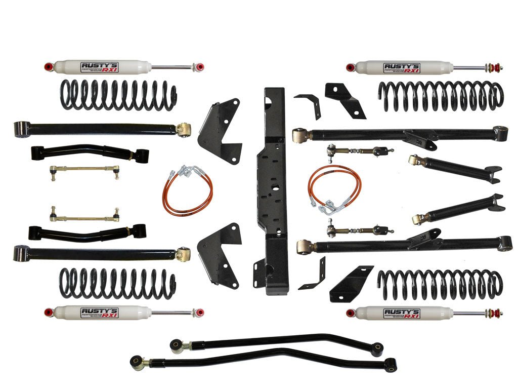 Rusty's Off Road Products RX100 Series (SKU: RX-36 / RX-13) / 2007-2010 JK Wrangler Rusty's JK Wrangler 3.25" Bolt-On Long Travel Kit