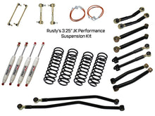 Load image into Gallery viewer, Rusty's Off Road Products RX100 Series (SKU: RX-36 / RX-13) / Adjustable Control Arms with Forged Rubber Ends (SKU: RC-CA211-JK / RC-CA221-JK / RC-CA212-JKJL / RC-CA222-JKJL) / 2007-2010 JK Wrangler Rusty's JK Wrangler 3.25" Performance Kit