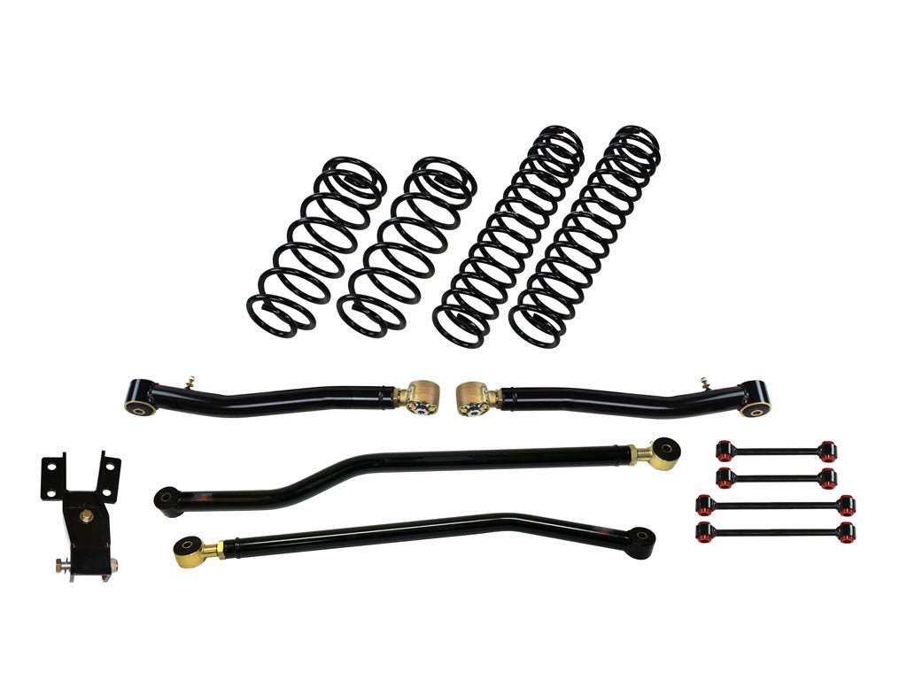 Rusty's Off Road Products Front Lower Control Arms w/ Forged Rubber End - High Clearance (JLJT) - (SKU: RC-CA211HC-JLJT) / No Shocks Supplied / 2018 - 2023 Gasoline Engine Rusty's JL Wrangler 3" Basic Kit