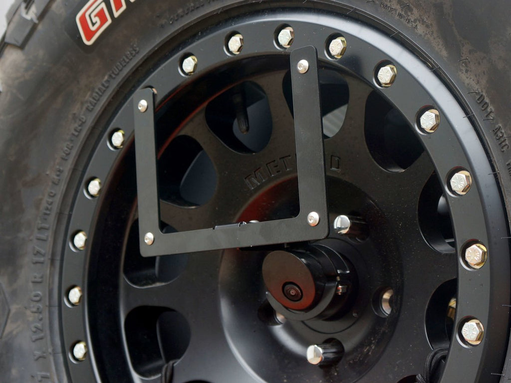 Rusty's Off Road Products Rusty's License Plate Relocation Bracket for JBJL6767 Tire Carrier - JL Wrangler