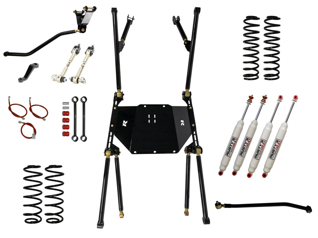 Rusty's Off Road Products RX100 Series (SKU: RX-36 / RX-13) / '03-'06 LJ Rusty's LJ UNLIMITED 4.5" Long Travel Kit (LWB ONLY)