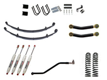 Load image into Gallery viewer, Rusty's Off Road Products RX100 Series (SKU: RX-36 / RX-11) / Adjustable Control Arms with Forged Flex Ends (SKU: RC-CA411-UV) / Dana 35 / Dana 44 (SKU: RC-UB-2) Rusty's MJ Comanche 4.5" Spring Pack Kit
