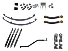 Load image into Gallery viewer, Rusty's Off Road Products RX800 Series (SKU: R-836 / R-811) / Adjustable Control Arms with Forged Rubber Ends (SKU: RC-CA211-UV) / Dana 35 / Dana 44 (SKU: RC-UB-2) Rusty's MJ Comanche 4.5" Spring Pack Kit