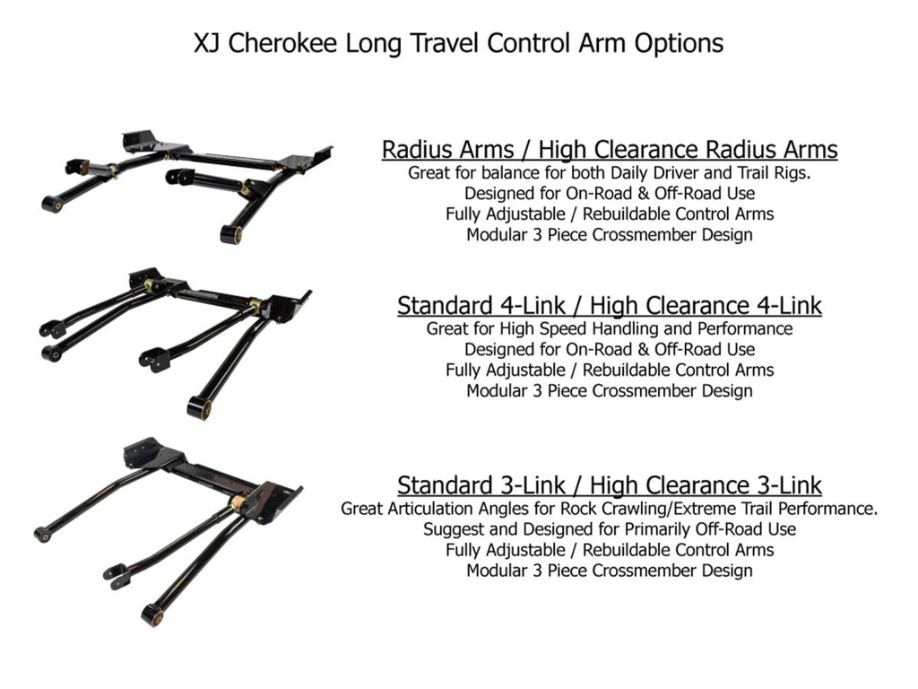 Rusty's Off Road Products Rusty's MJ Comanche 8" Long Travel Kit