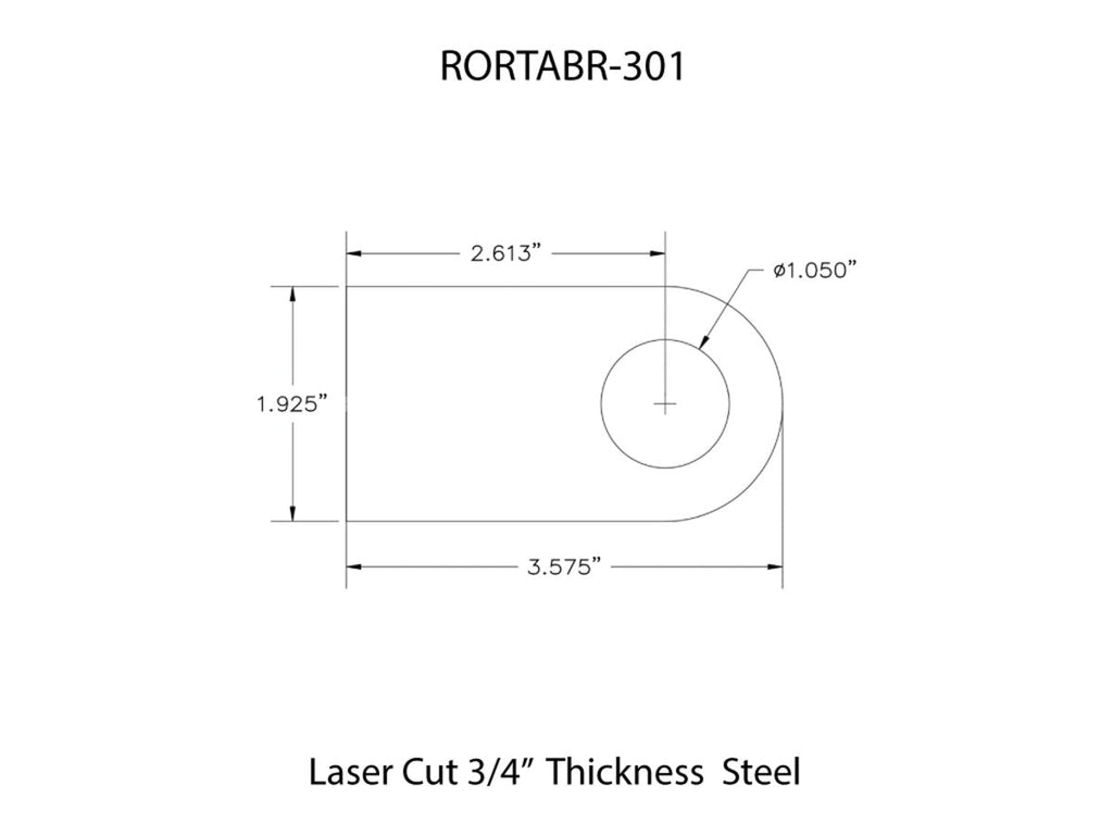 Rusty's Off Road Products Rusty's Off-Road Custom Tab R-301