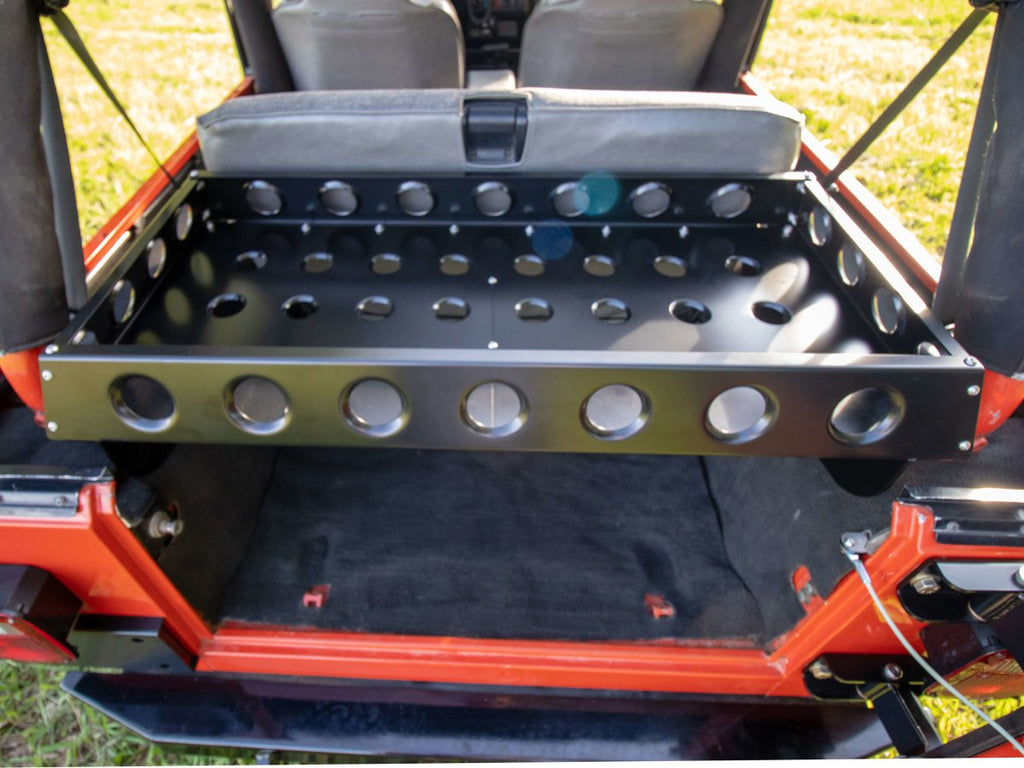 Rusty's Off Road Products Rusty's Rear Cargo Basket - LJ Wrangler