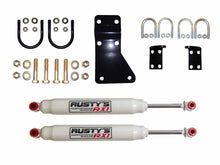 Load image into Gallery viewer, Rusty's Off Road Products Rusty's RX-100 Series Dual Steering Stabilizer Kit for Factory 07-18 JK Wrangler Steering
