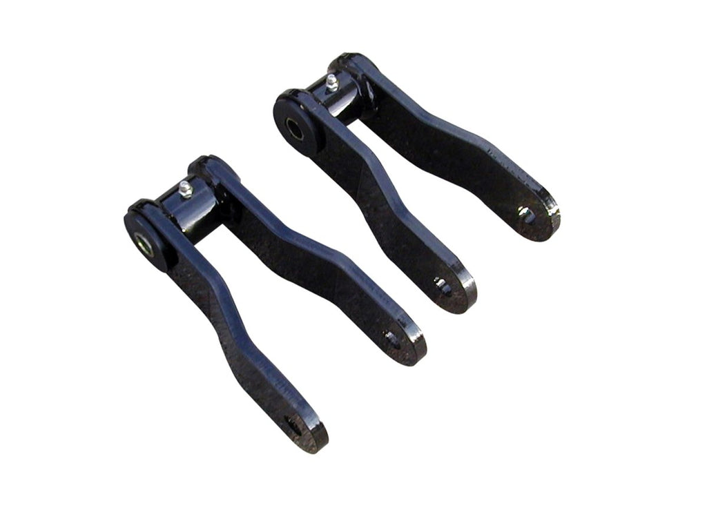 Rusty's Off Road Products Rusty's Shackles - MJ - Stock Height (0") Greasable (pair)