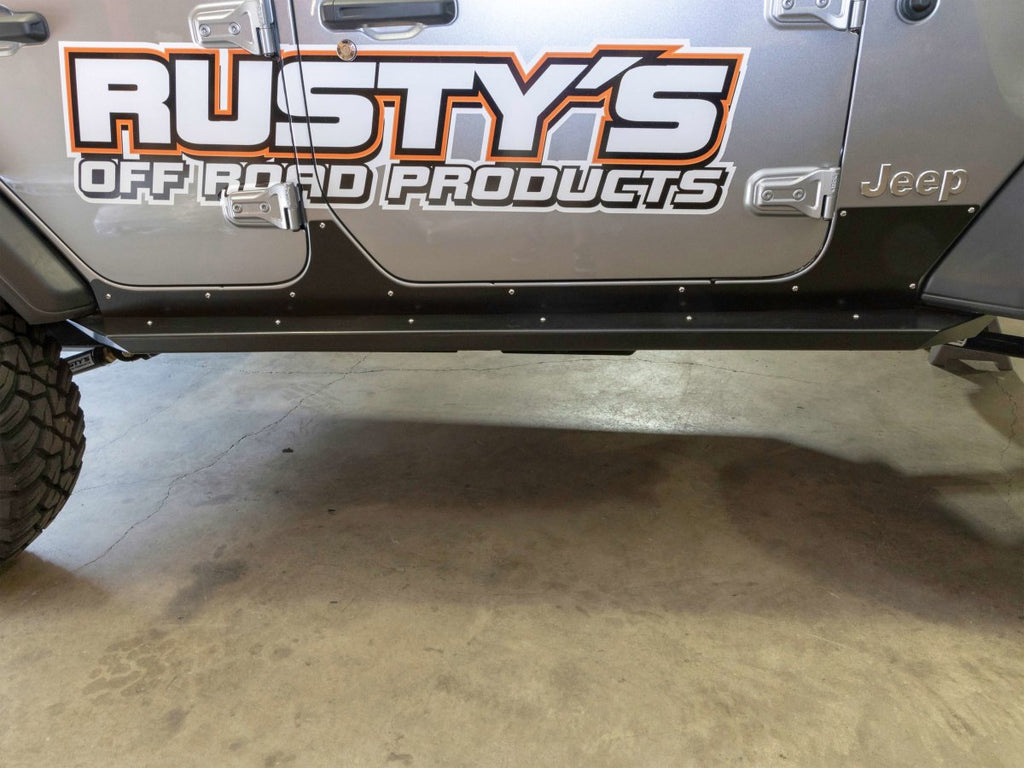 Rusty's Off Road Products Skid Plates Rusty's Sheetmetal Rocker Armor - 2018 and Later JL Wrangler 4-Door