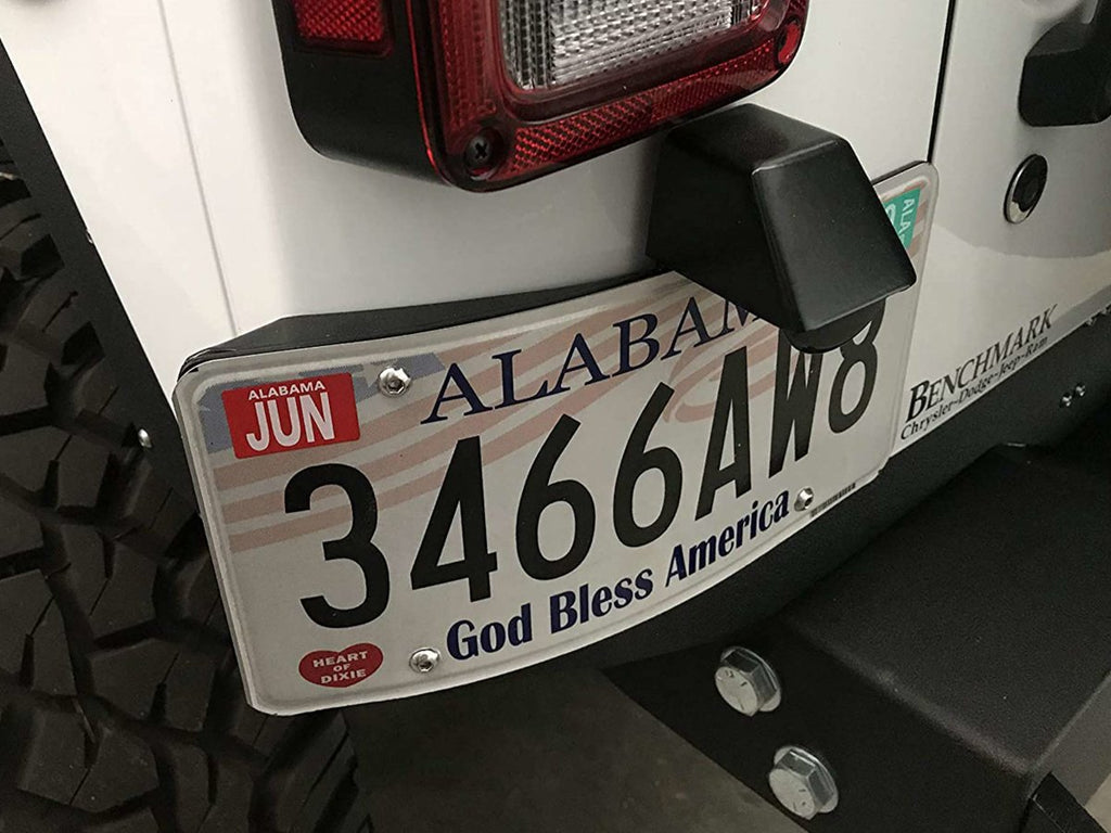 Rusty's Off Road Products Rusty's Steel License Plate Bracket - JK Wrangler